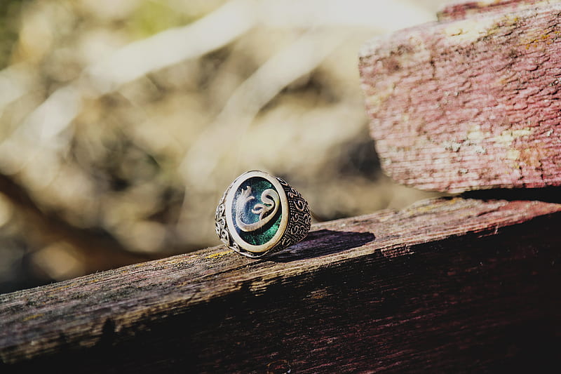 Selective Focus of Silver-colored Vav Ring, HD wallpaper