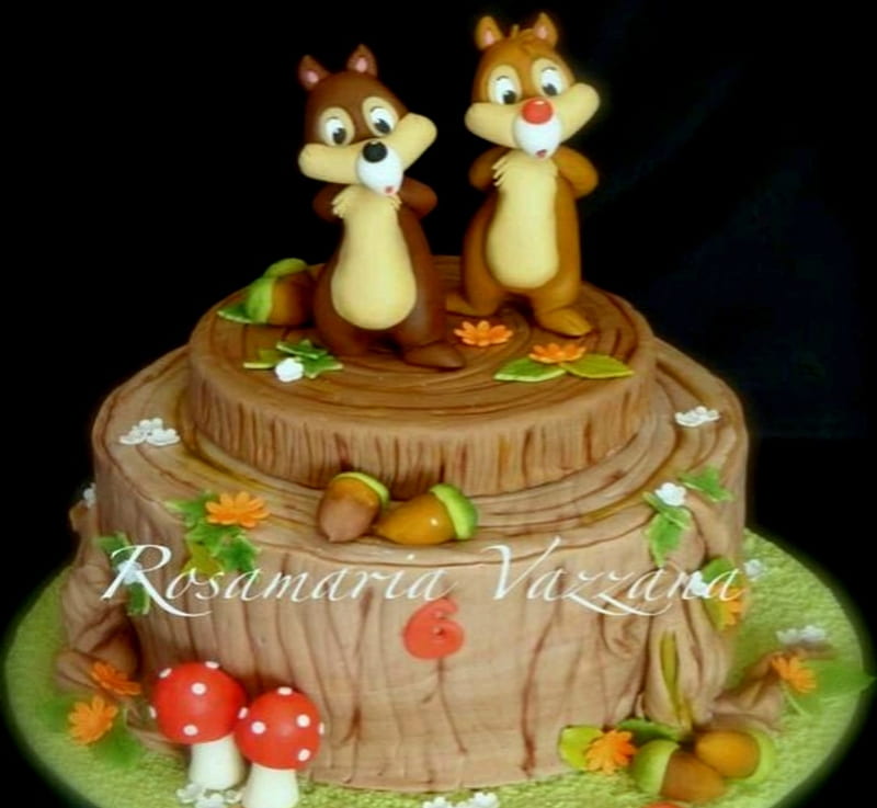 Chip N Dale Cake Topper Edible Image Personalized Cupcakes Frosting Su |  NineLife - United Kingdom