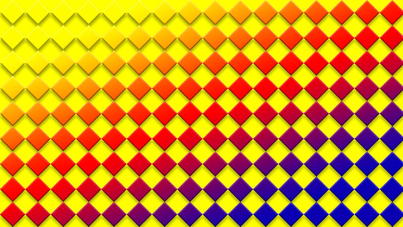 Square Gradient Colorful Digital Pattern, HD wallpaper