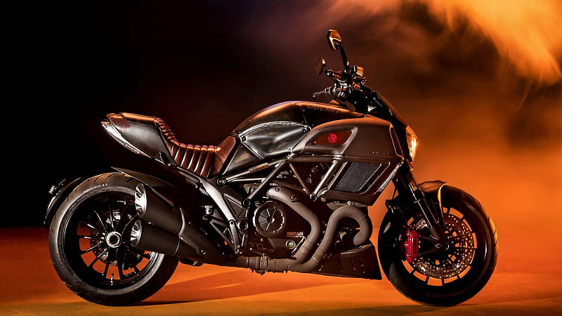 Ducati Diavel, 2017, Diesel, luxury motorcycle, black Ducati, HD wallpaper