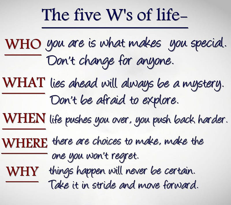 5 Ways Of Life, 5 ways, saying, HD wallpaper