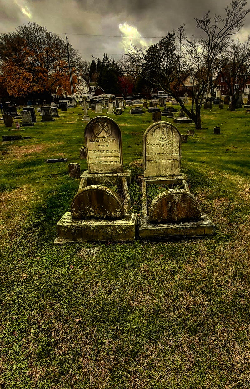 Grave, graveyard, spooky, HD phone wallpaper
