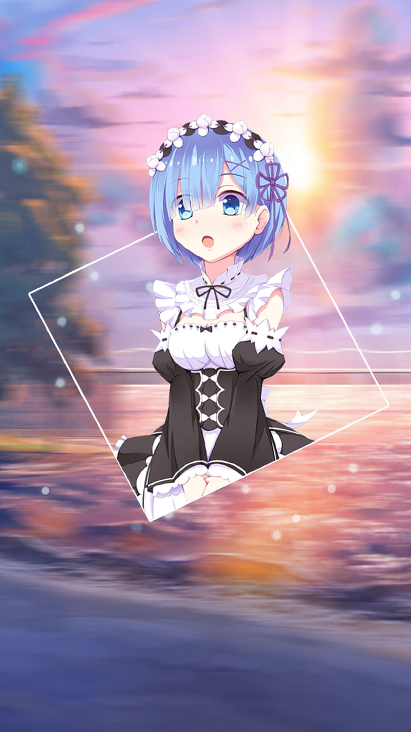 Rem , re zero, anime, re, zero, HD phone wallpaper