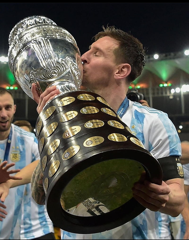 Messi Copa America, Copa America 2021, GOAT, HD phone wallpaper