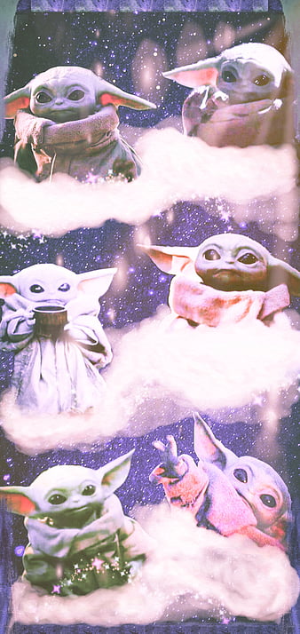 Baby Yoda Clouds Kawaii Hd Mobile Wallpaper Peakpx