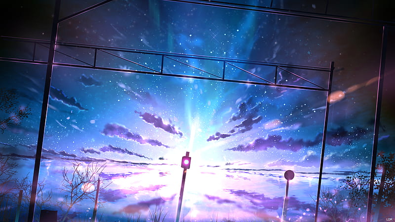 Anime, Original, Cloud, Night, Sky, HD wallpaper | Peakpx