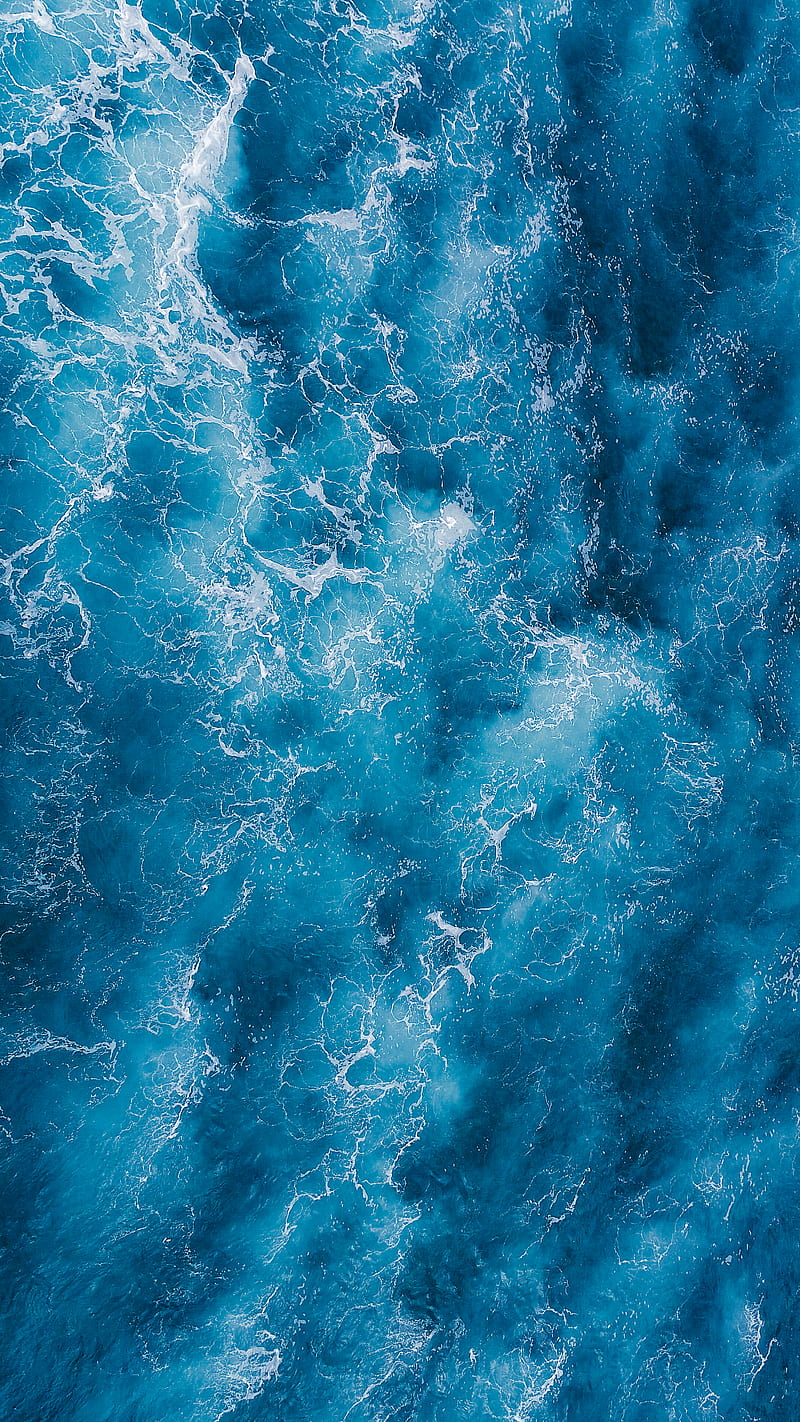 Aerial Shot Of Blue Water, HD phone wallpaper