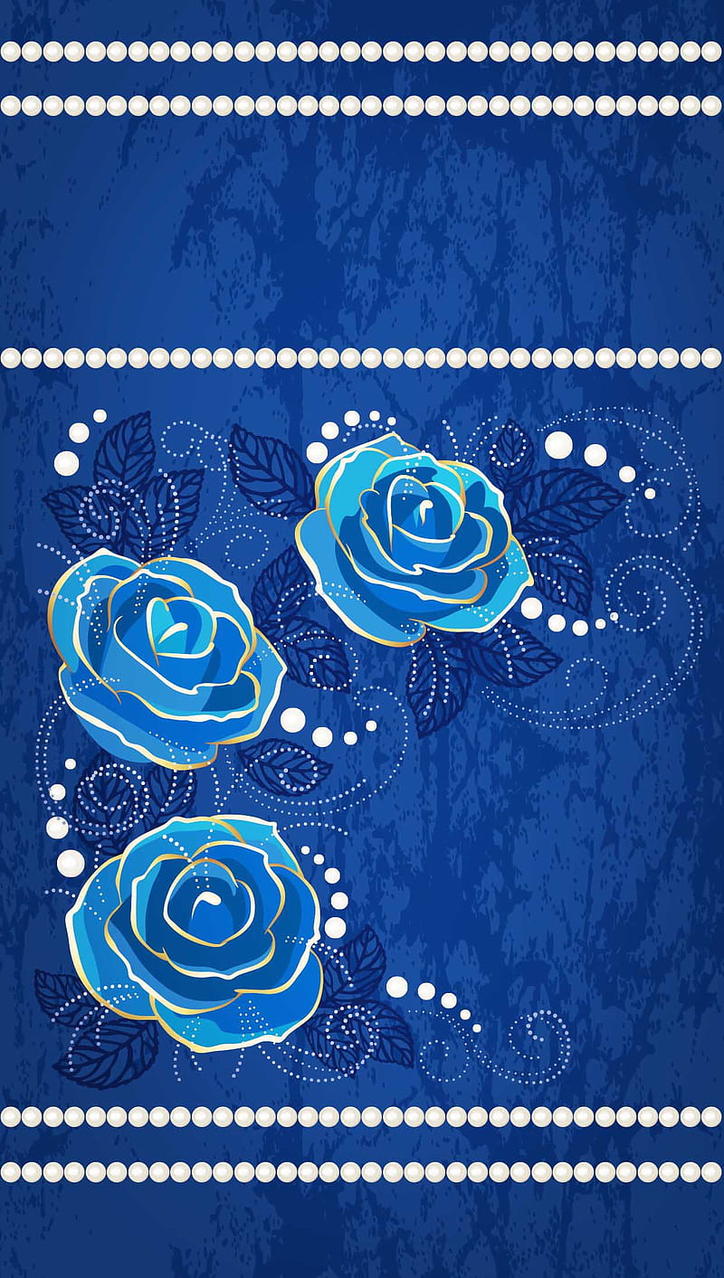 Blue Roses, blue, roses, HD phone wallpaper