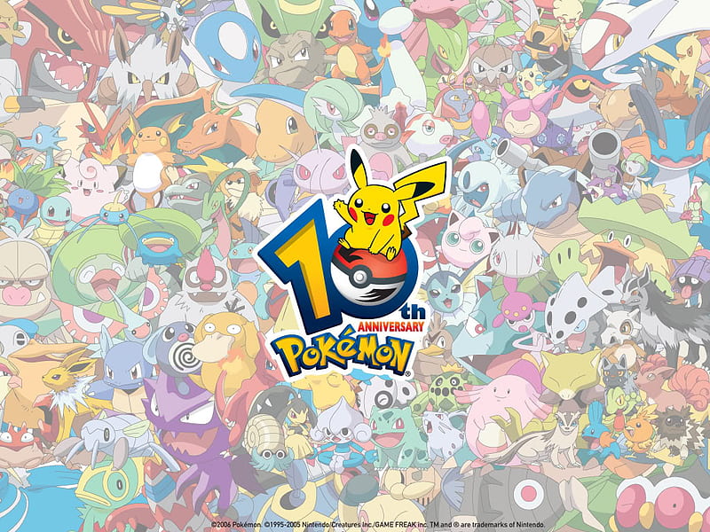 Pokemon 10th Anniversary, movie, anime, video game, pokemon, tv, HD  wallpaper | Peakpx