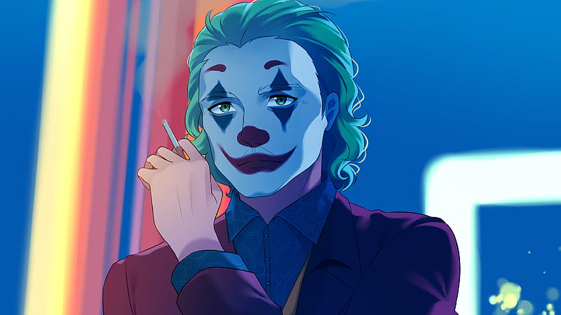 Blue Face Joaquin Phoenix Joker Joker, HD wallpaper