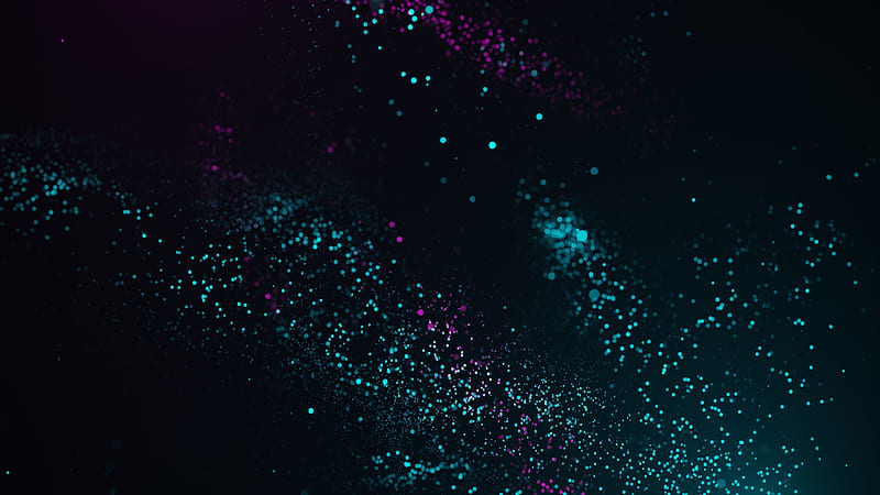 shiny particles, glowing, Abstract, HD wallpaper