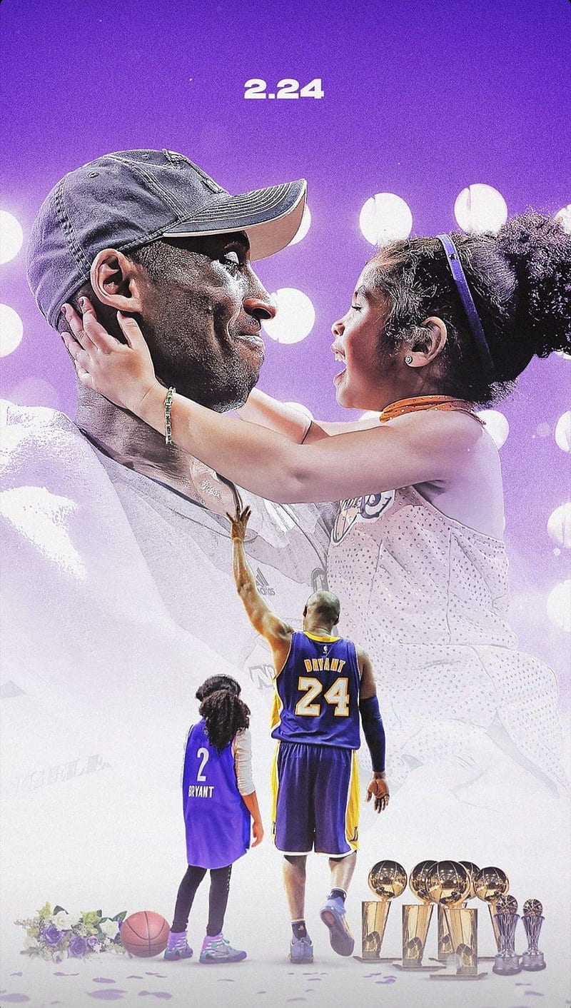 Kobe and Gigi RIP, love, star, HD phone wallpaper