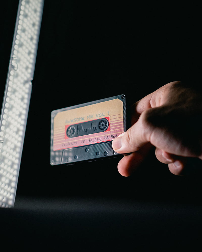 cassette, retro, vintage, music, hand, HD phone wallpaper