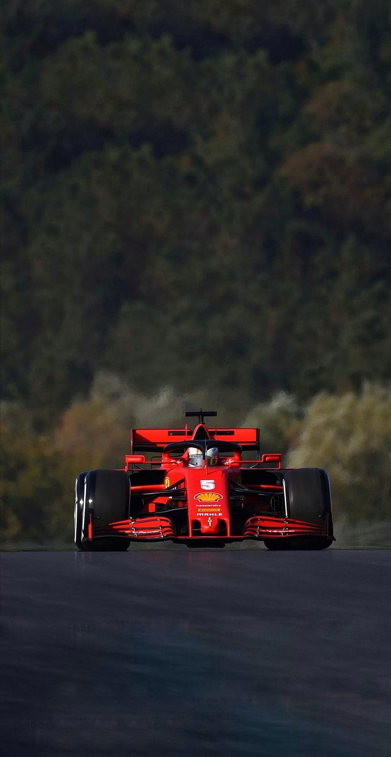 Scuderia Ferrari, formula, racing, red, sebastian vettel, vettel, HD phone wallpaper
