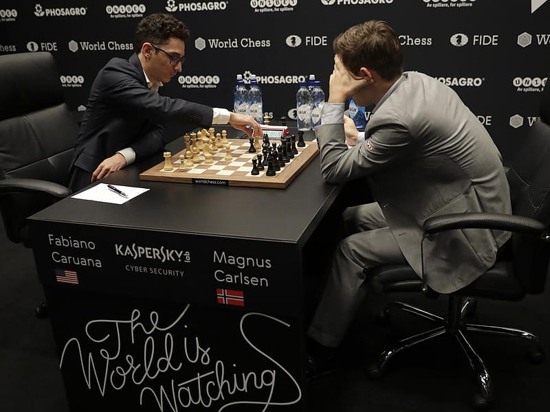 Fabiano Caruana vs Viswanathan Anand - 2019-06-12 - 7th Norway Chess 2019 -  Chess Game No Commentary 