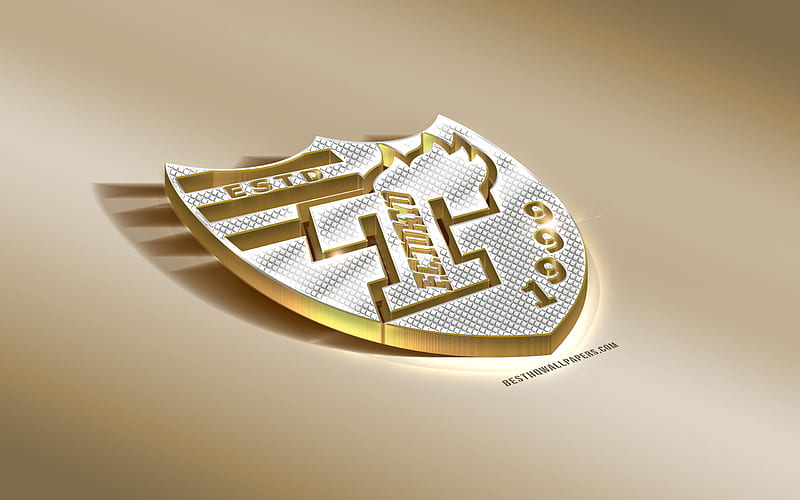 FC Tokyo, Japanese football club, golden silver logo, Tokyo, japan, J1 League, 3d golden emblem, creative 3d art, football, HD wallpaper