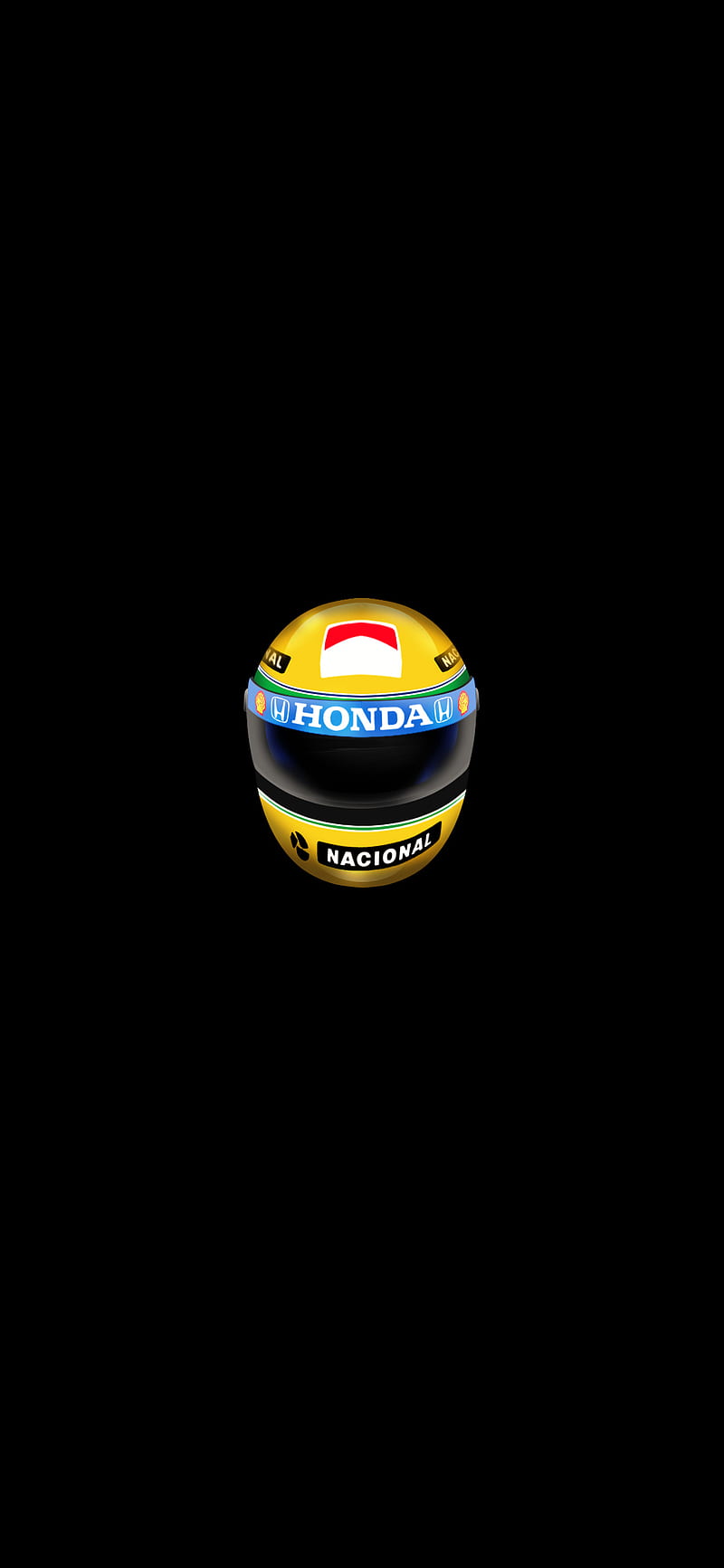 Senna Minimal Helmet, ayrton, car, formula 1, formula one, helmet, hero, king, racing, senna, track, HD phone wallpaper