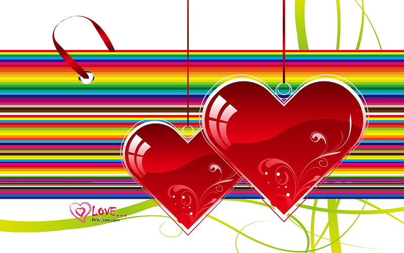 Soulmate - Valentines Day heart-shaped design, HD wallpaper