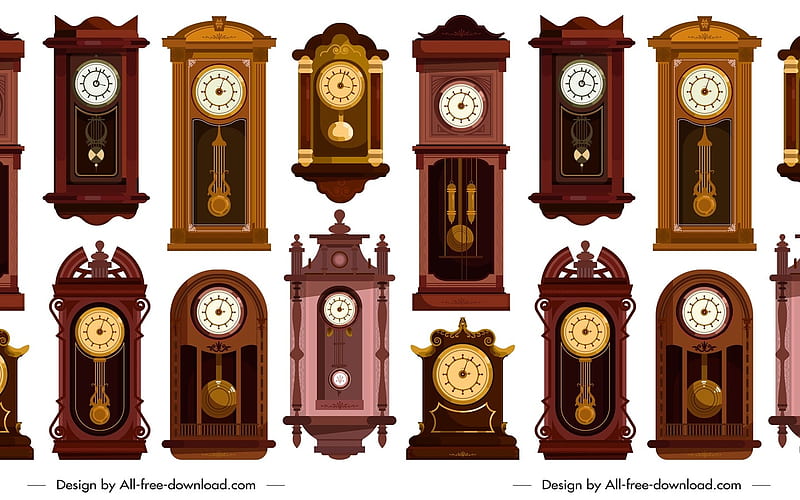 Clock Pattern, art, pattern, clocks, vector, HD wallpaper | Peakpx