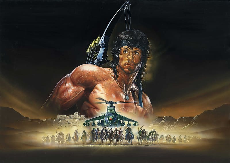 Sylvester Stallone, Rambo, Movie, Rambo Iii, HD wallpaper