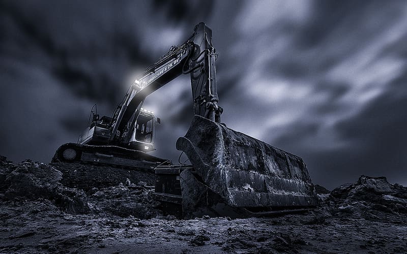 Excavator, Vehicles, HD wallpaper | Peakpx