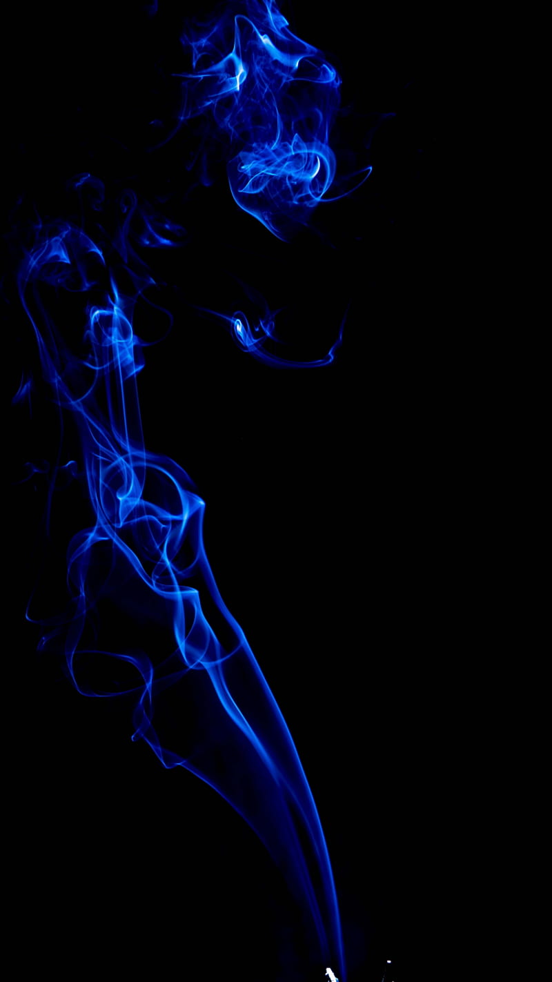 smoke, blue, dark, minimal, iphone 7, iphone 8, background, 16611, HD phone wallpaper