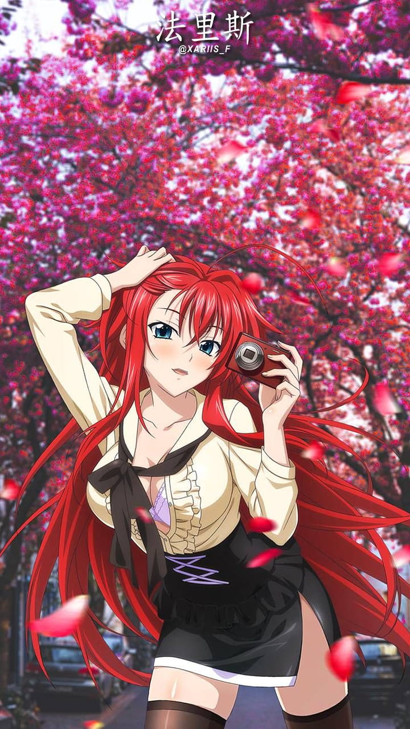 Rias Gremory, high school dxd, waifu, anime, HD phone wallpaper