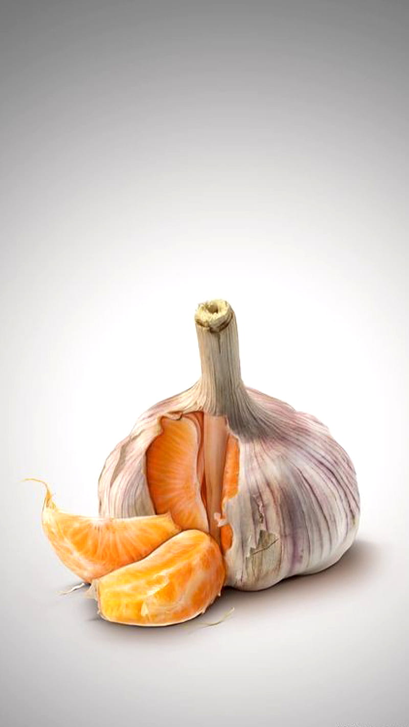 Garlic, mandarin, hop, HD phone wallpaper
