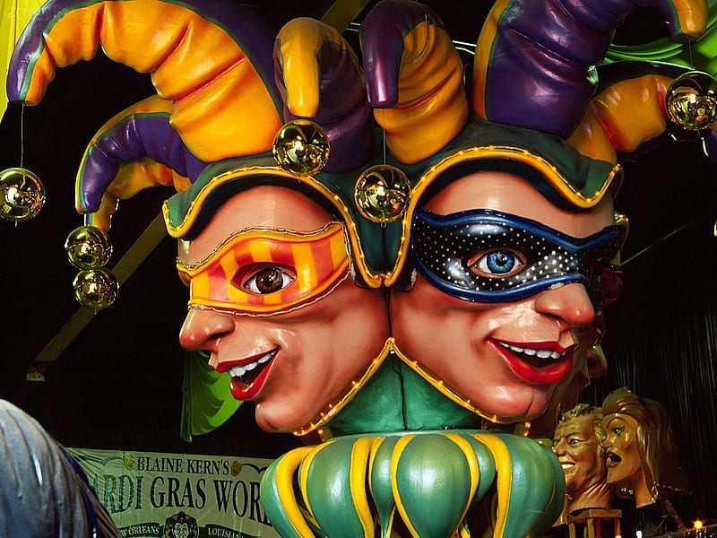 Mardi Gras, masks, new orleans, fun, HD wallpaper