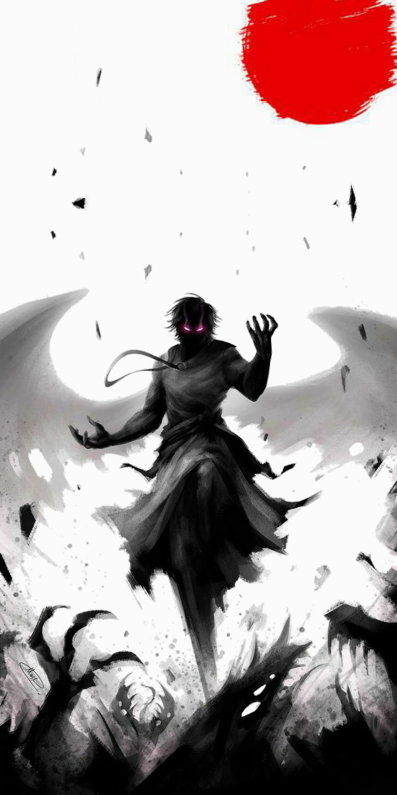 Download Anime Boy Dark Angel Of Death Wallpaper