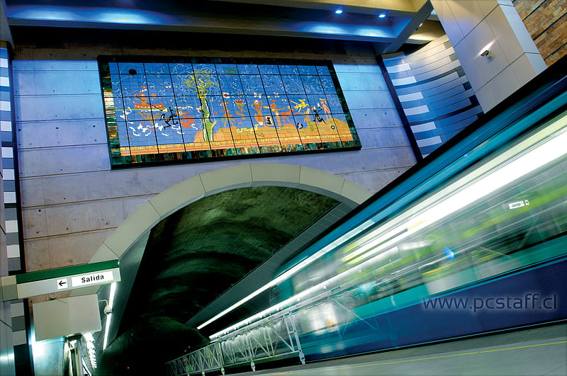 Subway Santiago, santiago, metro santiago, subway, chile, subway station, HD wallpaper