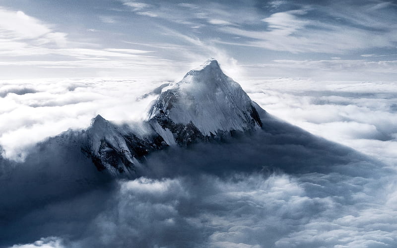 Everest, mount-everest, everest, nature, HD wallpaper