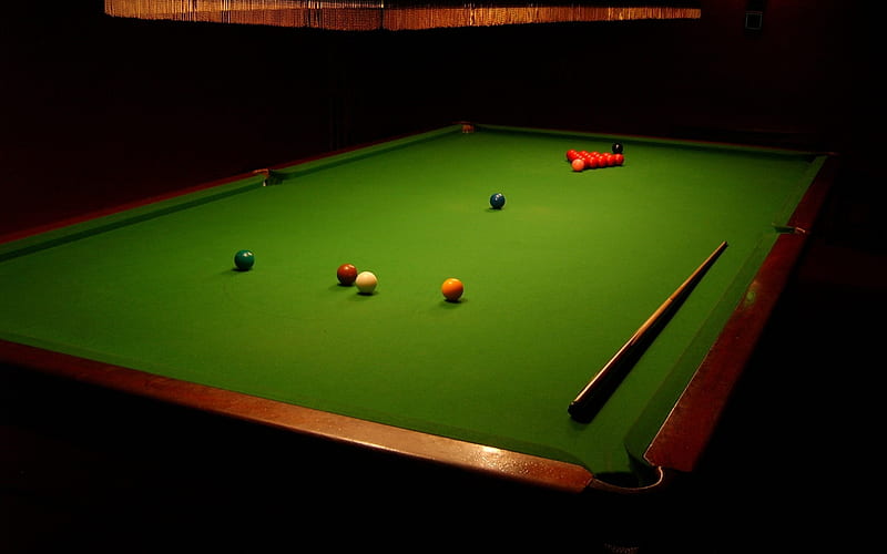 snooker table-sports theme, HD wallpaper