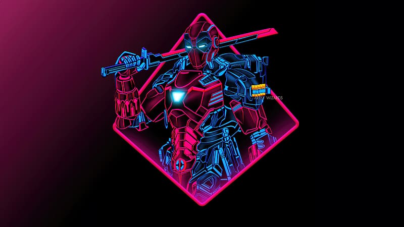 Iron Man Neon Artwork, iron-man, superheroes, artwork, digital-art ...