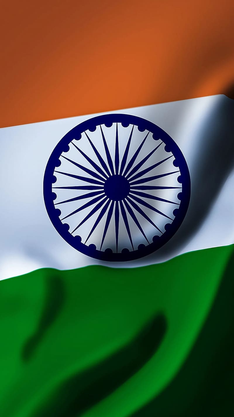 Premium AI Image | a big indian flag between a crowed on 15 august