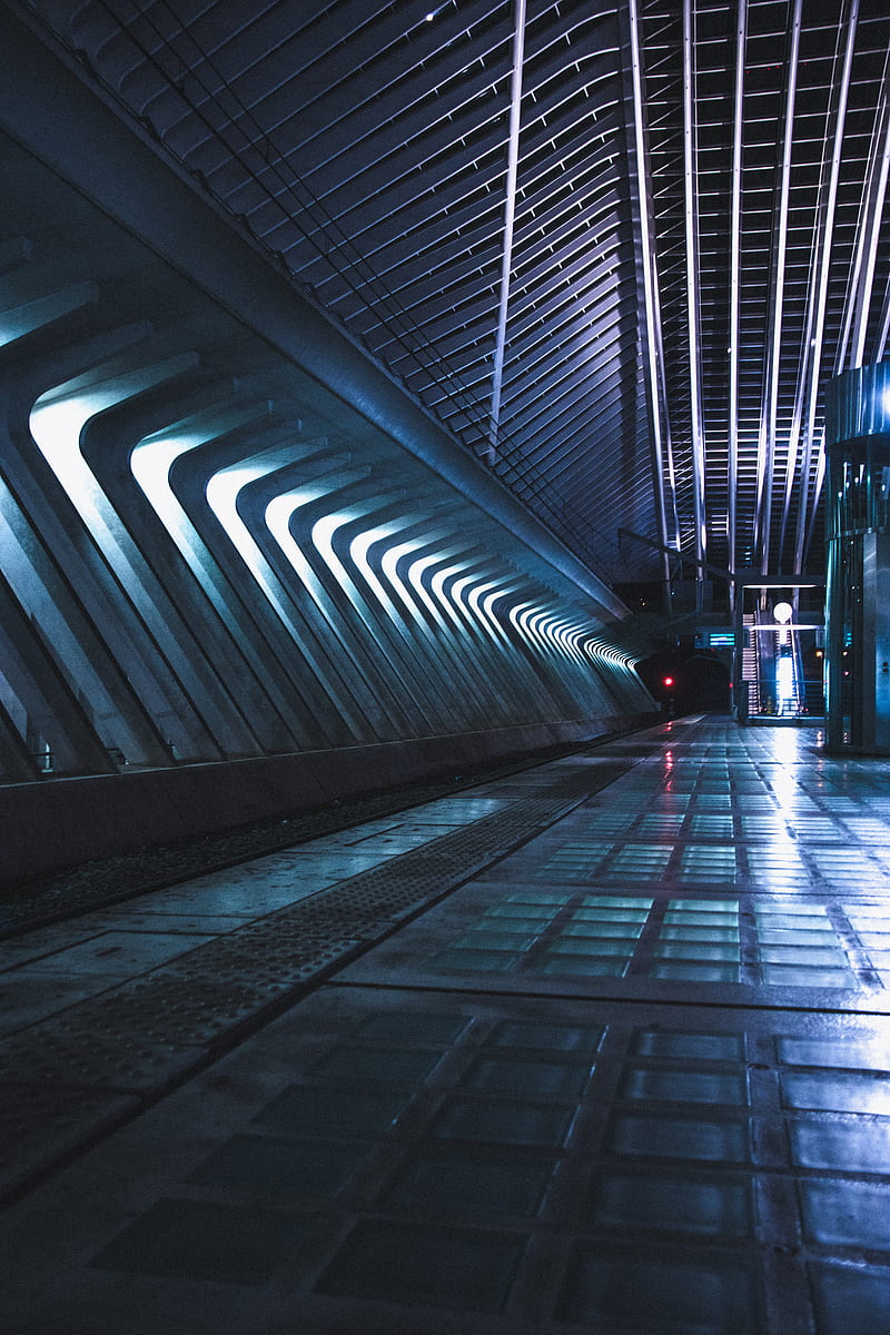 tunnel, metro, platform, HD phone wallpaper