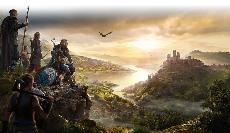 Assassin's Creed, Assassin's Creed Valhalla, Landscape, Viking, HD wallpaper