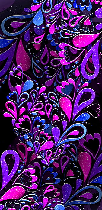LacedHearts, pink, purple, lace, heart, hearts beautiful, pretty, girly,  blue, HD phone wallpaper | Peakpx