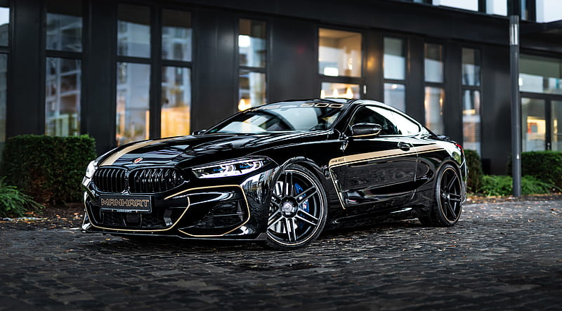 bmw 8 series coupe, black, luxury cars, shiny, Vehicle, HD wallpaper