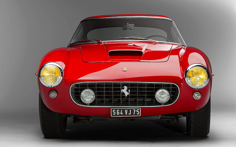 1962 Ferrari 250 GT, Coupe, V12, car, HD wallpaper