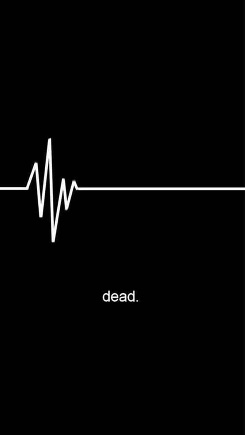 Dead, care, dark, help, locked, logo, heart beat, pulse, HD phone wallpaper  | Peakpx