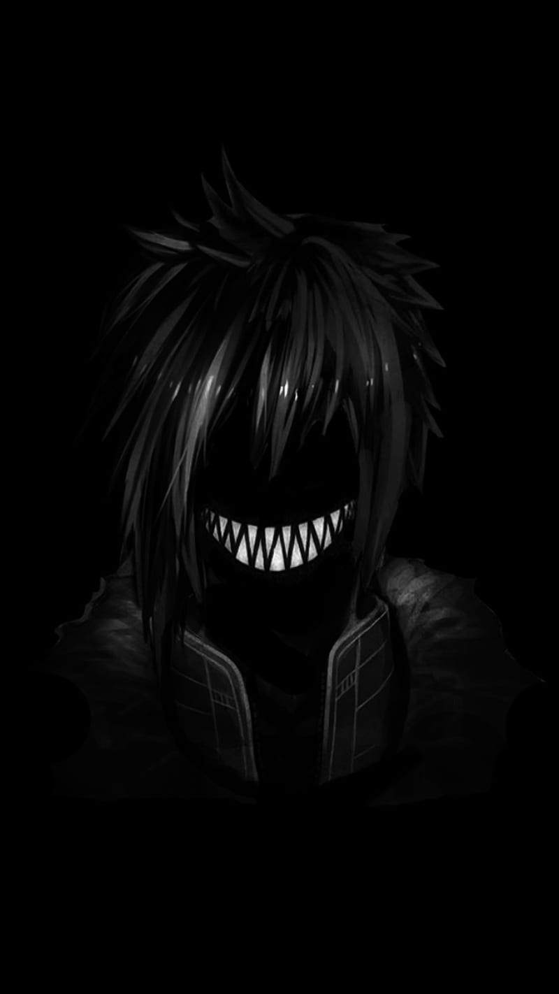 Creepy smile, anime, creeply, HD phone wallpaper