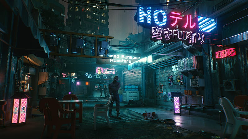 Background Of Cyberpunk Game, HD wallpaper