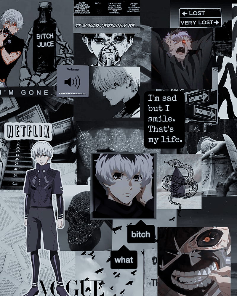 tokyo ghoul Ken Kaneki, anime, aesthetic , tokyo ghoul, HD phone wallpaper