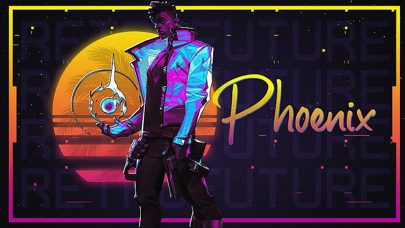Neon Phoenix Valorant, HD wallpaper
