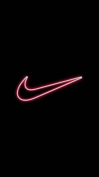 Nike Neon, nike red, red, HD phone 