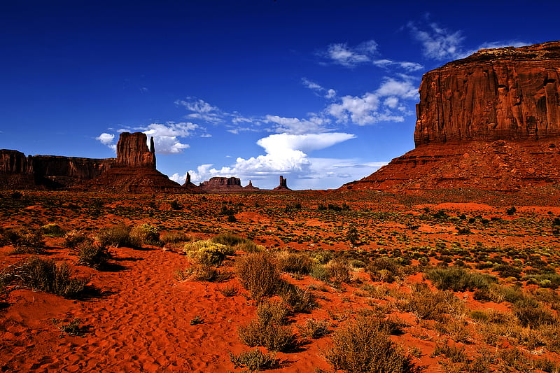 Monument Valley, Arizona, mountain, desert, rock, sky, valley, HD wallpaper  | Peakpx