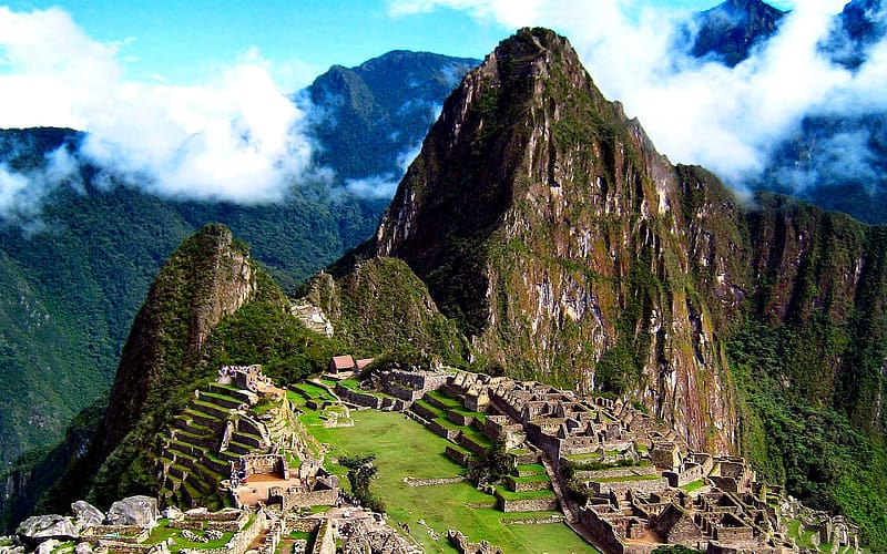 Mountain, Cloud, Ruin, Peru, Machu Picchu, , Inca, HD wallpaper