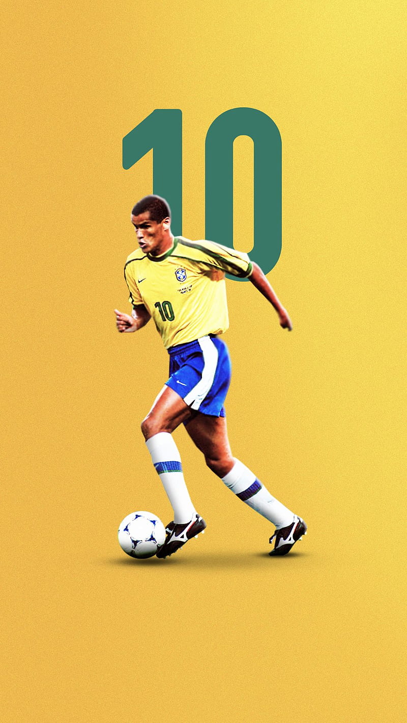 Rivaldo, number 10, selecao, soccer, brazil, legend, brasil, football, HD phone wallpaper