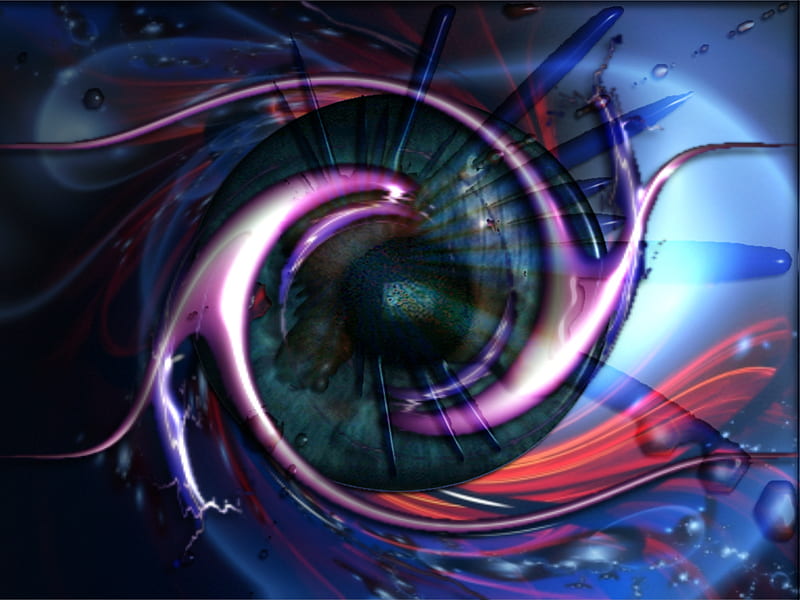 Dream state eye, visual, 3d, abstract, eye, HD wallpaper